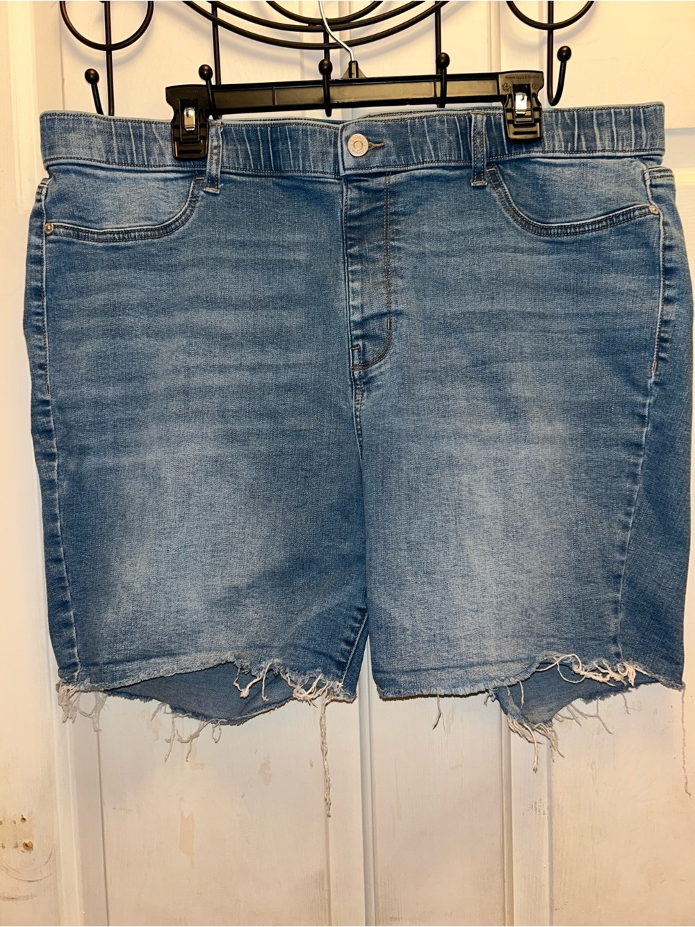 Wonderly Light Blue Distressed Denim Cutoff Shorts